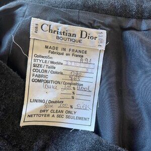 Christian Dior Vintage Wool Pencil Skirt